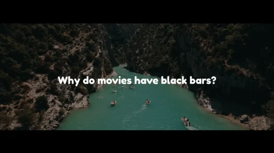 Why do movies have black bars