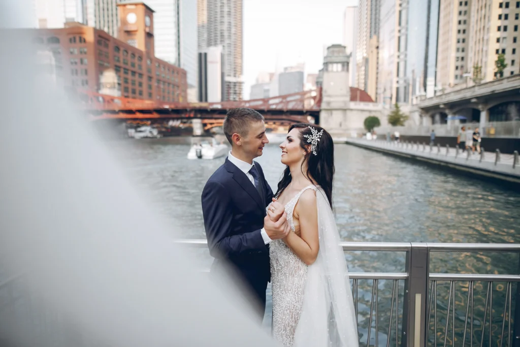 Wedding Photo Editing Sample — Edited Couple Portrait - Cut Pro Media Edited wedding photo of a couple in the city